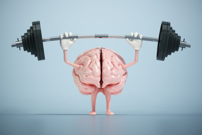 Brain lifting weights